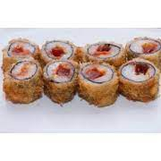 sushi frito com goibada e leite condensado