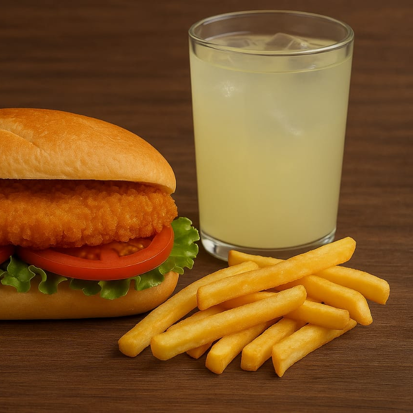 TORTA MILANESA DE POLLO CON PAPAS FIRTAS