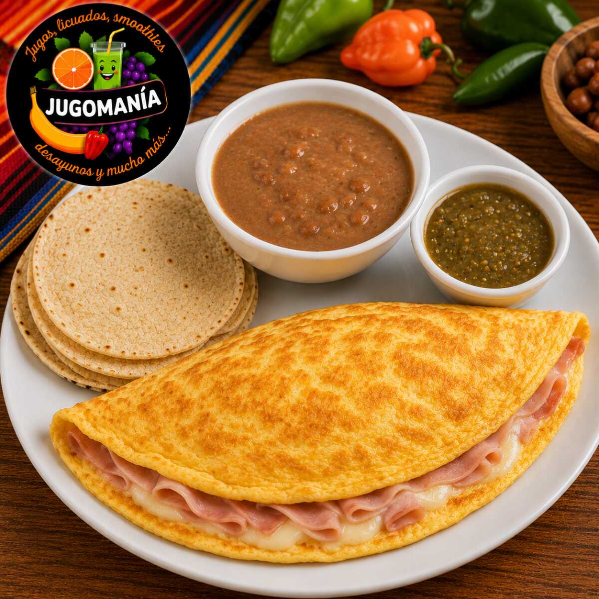 Omelette Jamón y Queso