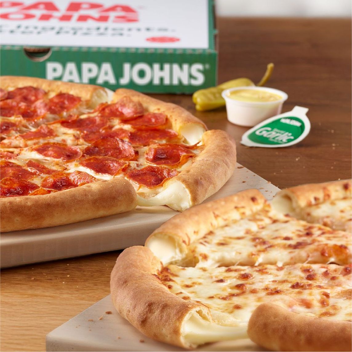 2 Pizzas Medianas Borde Relleno