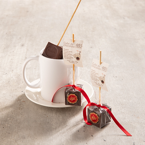 Cubo de chocolate al 65% de cacao