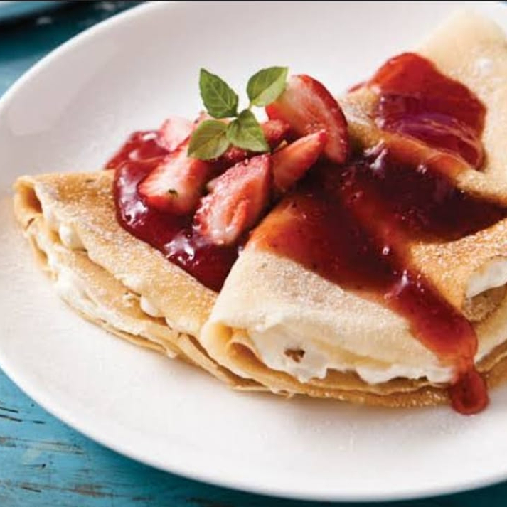 Crepa de Cheesecake con Fresas