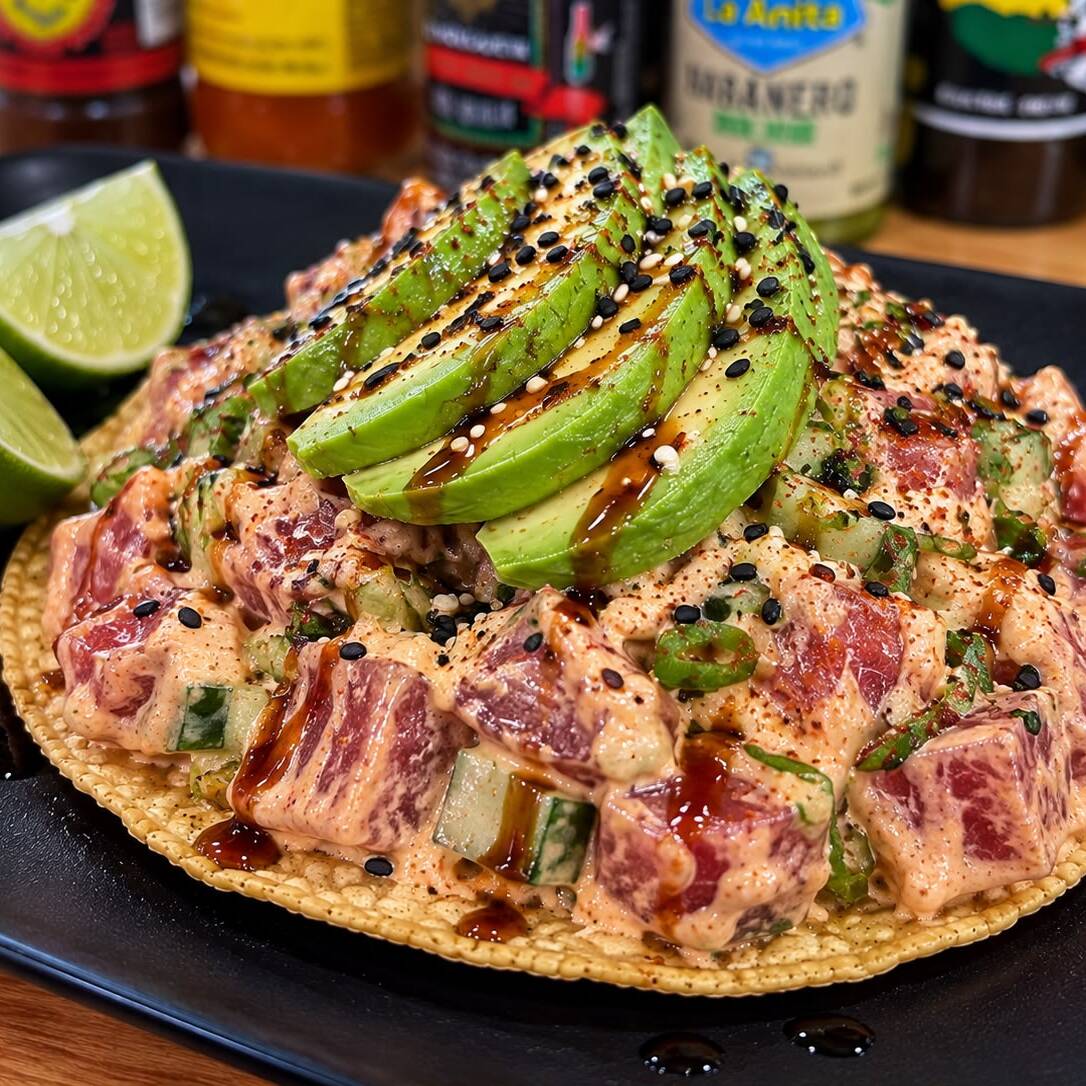Tostada de Atún Cremoso