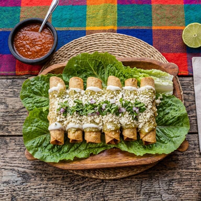 FLAUTAS DE POLLO (Taquitos Dorados)