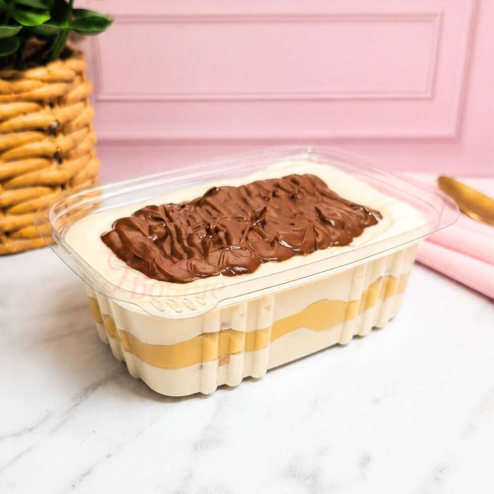 Delicioso pavê com camadas de mousse de Ninho, biscoito maisena, brigadeiro branco e finalizado com Nutella. Cremoso, equilibrado e simplesmente irresistível!
Peso Aprox.: 200g
Serve até 1 pessoa
