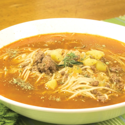 Sopa a la Minuta de Mariscos