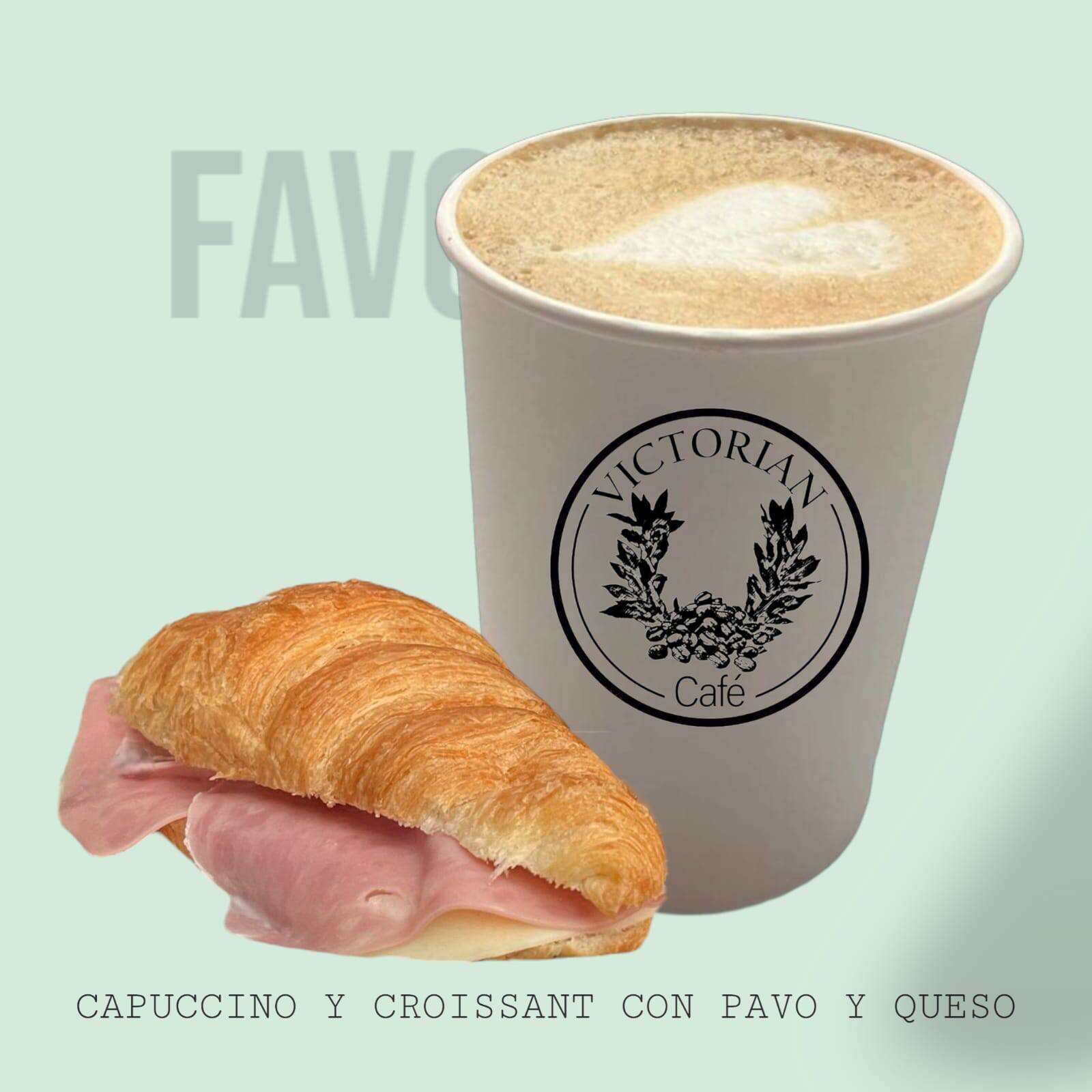 Legacy Croissant Capuccino+Croissant Pavo y Queso