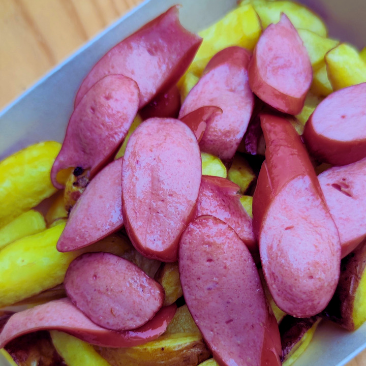 Salchipapa Frankfurter