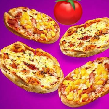 4 Pizzas (2 Haw & 2 Quesos) Individuales