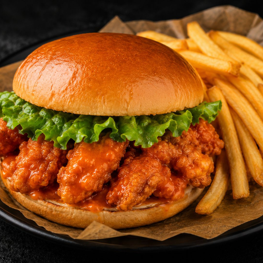 La Krunchy-Burger de Pollo Crujiente