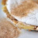 Tapioca de banana com canela