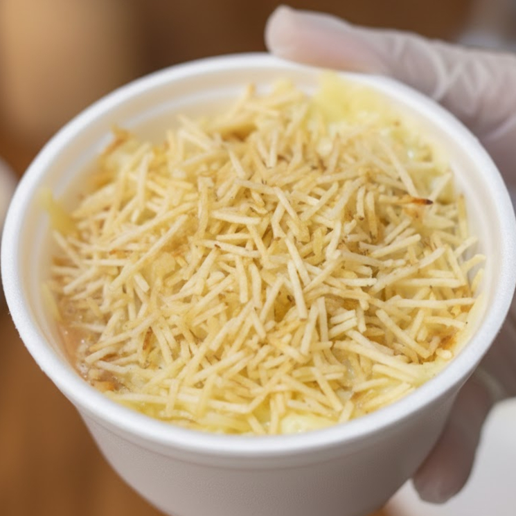 Combo Especial: Suprema de Bacalhau Cremoso A nossa famosa batata selecionada, recheada com bacalhau preparado em um molho artesanal super cremoso, azeitonas pretas e molho branco. Coberta com a cremosidade do Catupiry, mussarela gratinada e a crocância da batata palha. 👉 O Combo acompanha: 1 Refrigerante (200ml) à sua escolha.