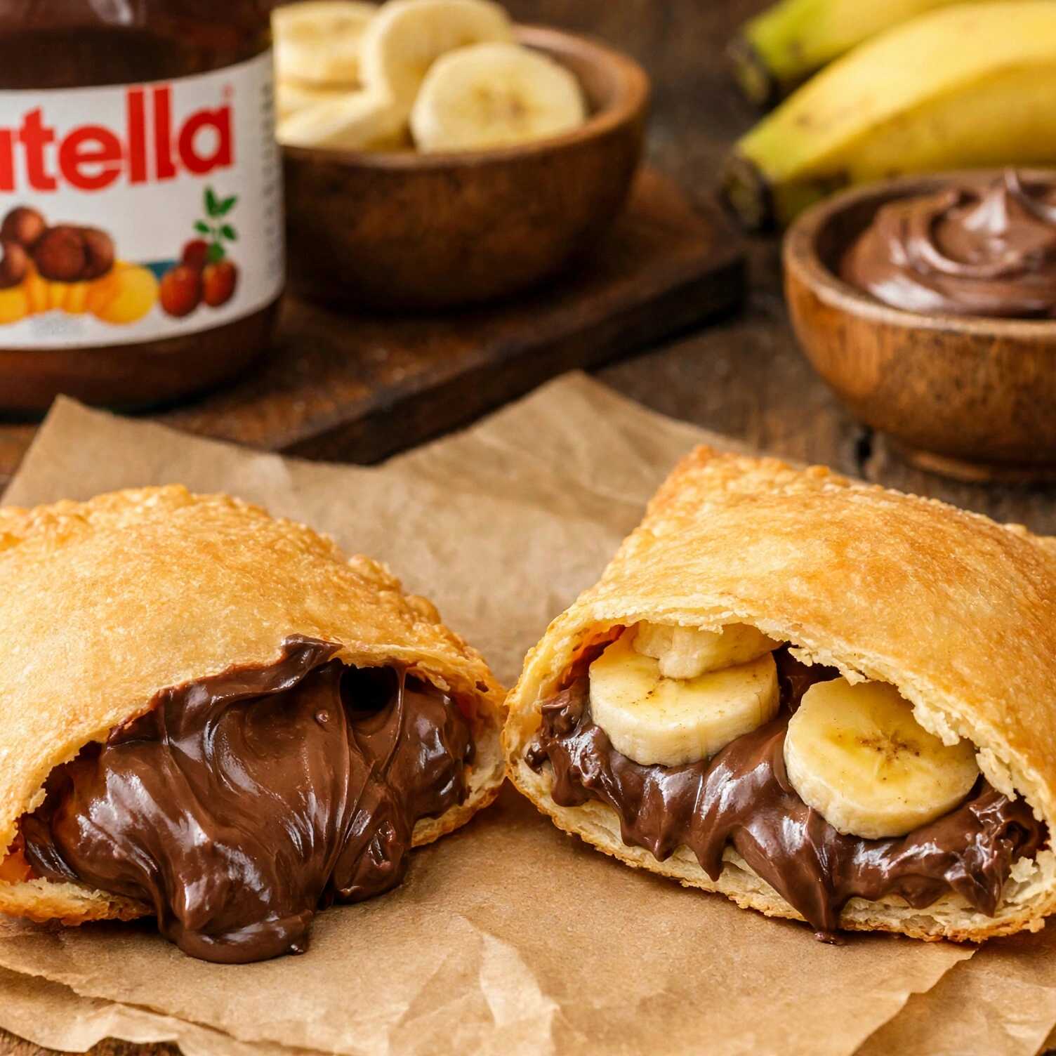 Delicioso pastel recheado de Nutella c/ Banana