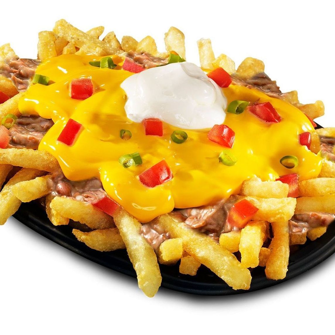 Fiesta Fries Supreme con frijoles