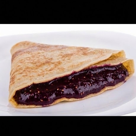 Crepa Dulce Sencilla Mermelada de Zarzamora