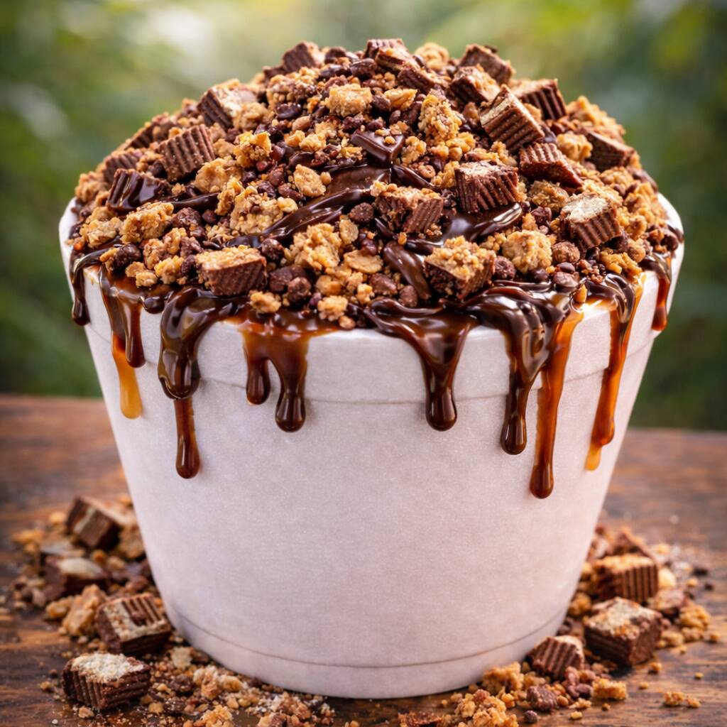 Açaí super cremoso e geladinho Mais quantidade, mais recheio, mais satisfação! 🤤 😋 Monte do seu jeito com 2 acompanhamentos deliciosos incluso! 🍫✨