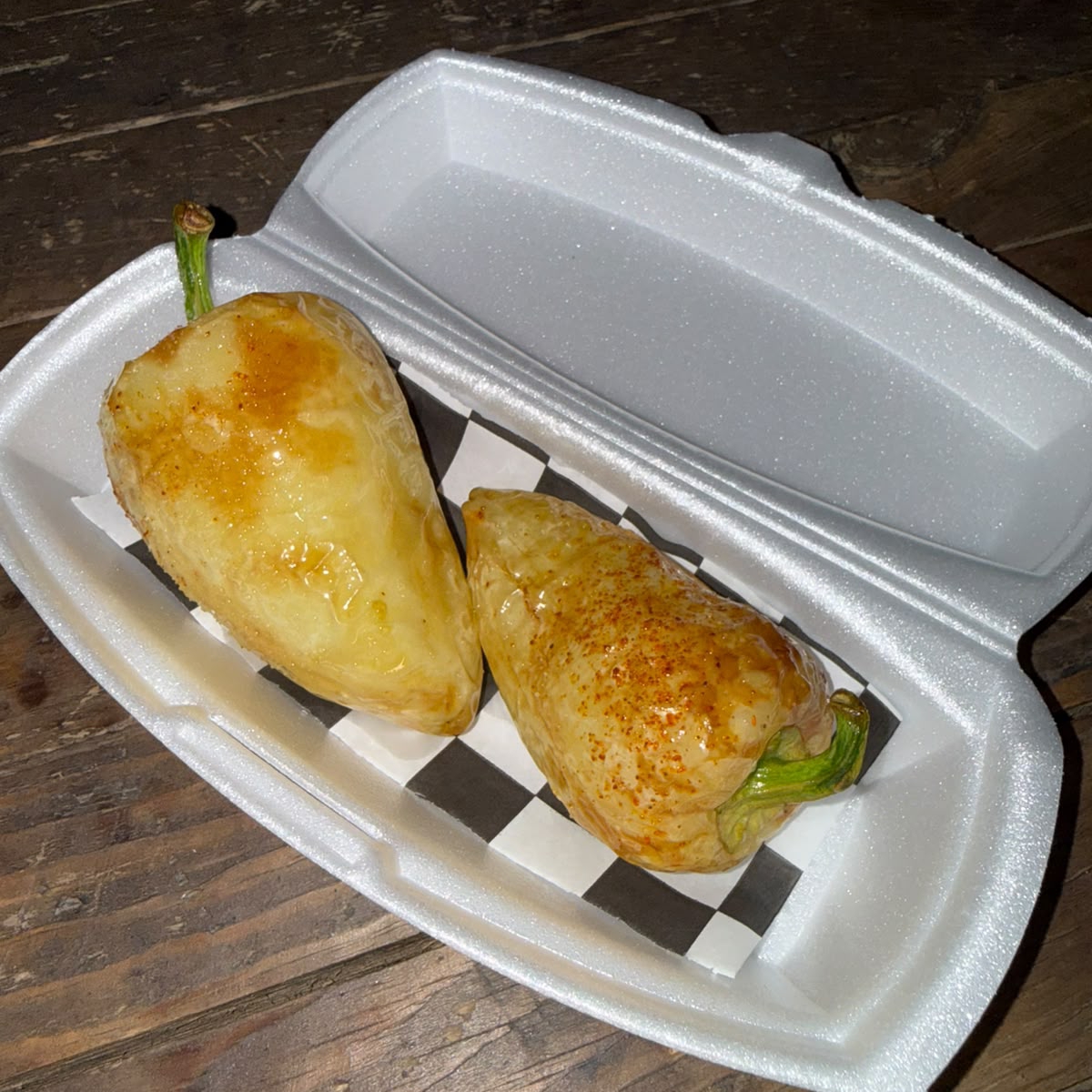 Chiles gueros asados