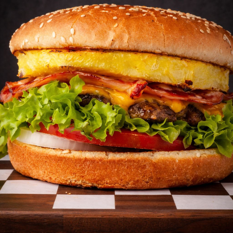 Burguer Hawaiana Plancha