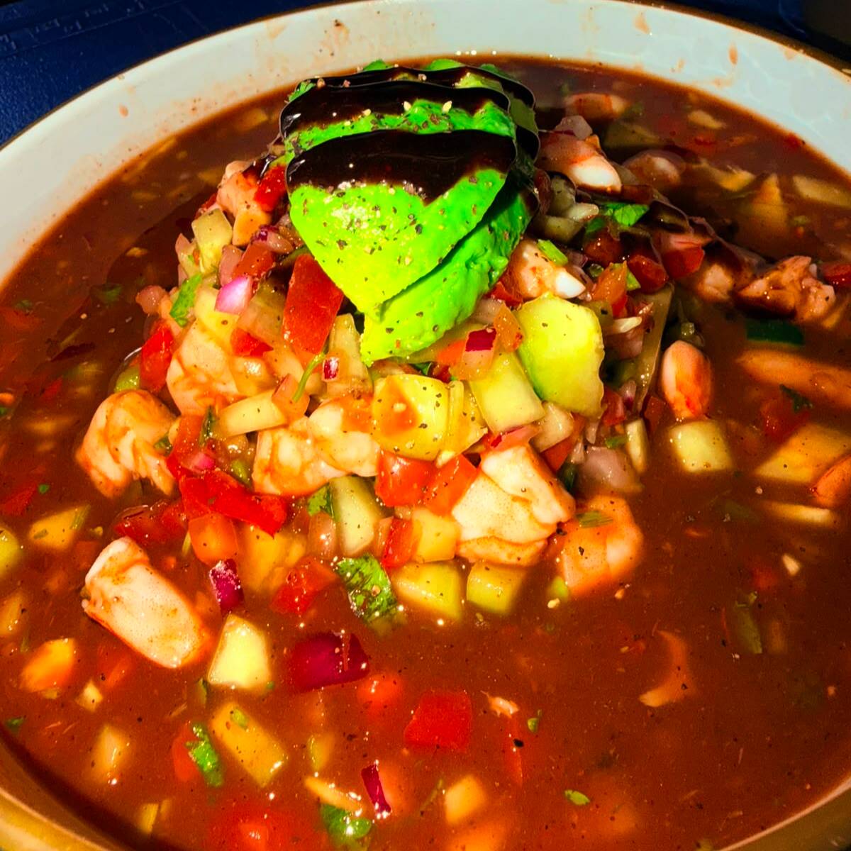 Tostada de Ceviche de Pescado