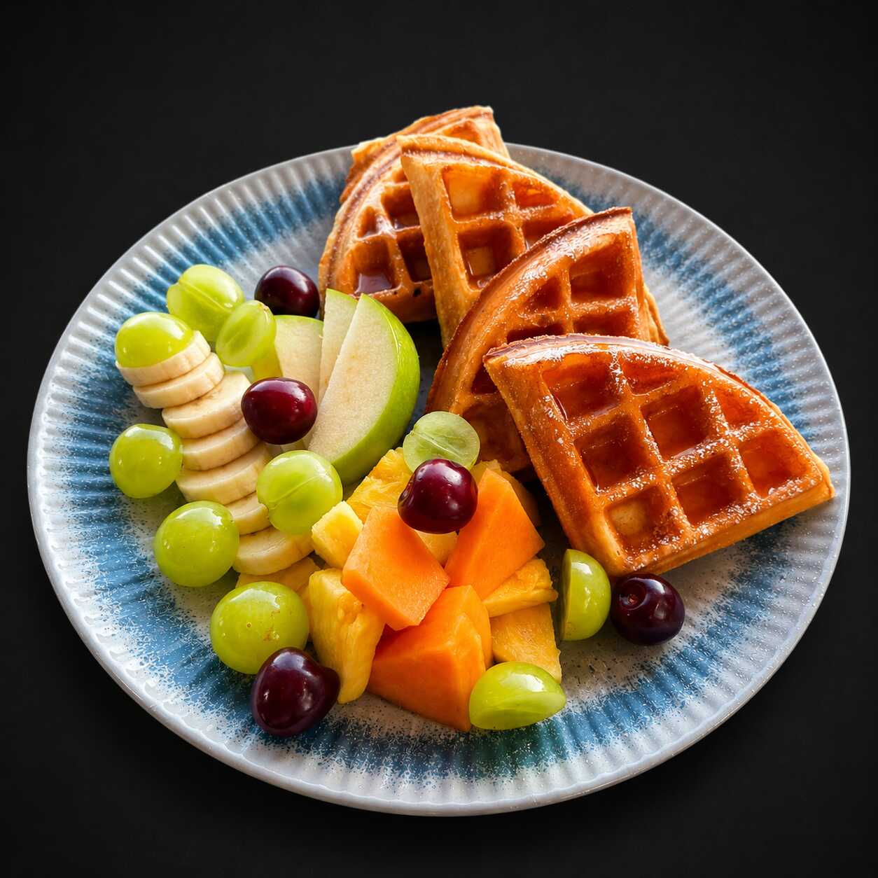 Waffle con Fruta