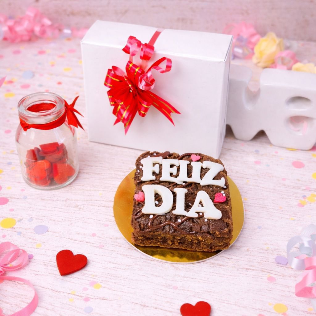 Caja de Brownie X1 Feliz Dia