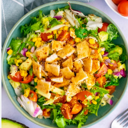 Ensalada Pollo Empanizado