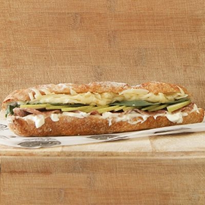 Baguette de Pera y Salami