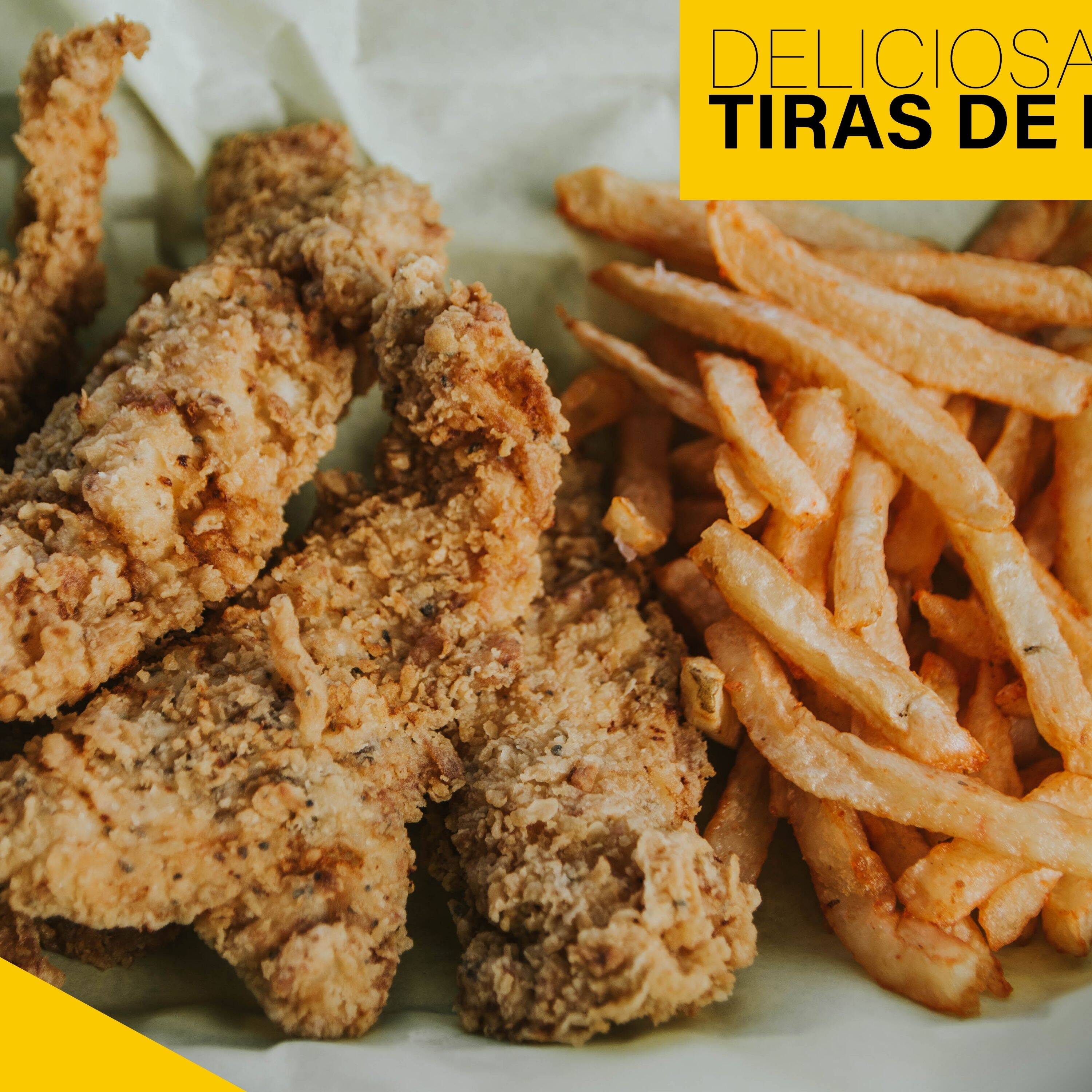 10 Chicken Tenders con Papas