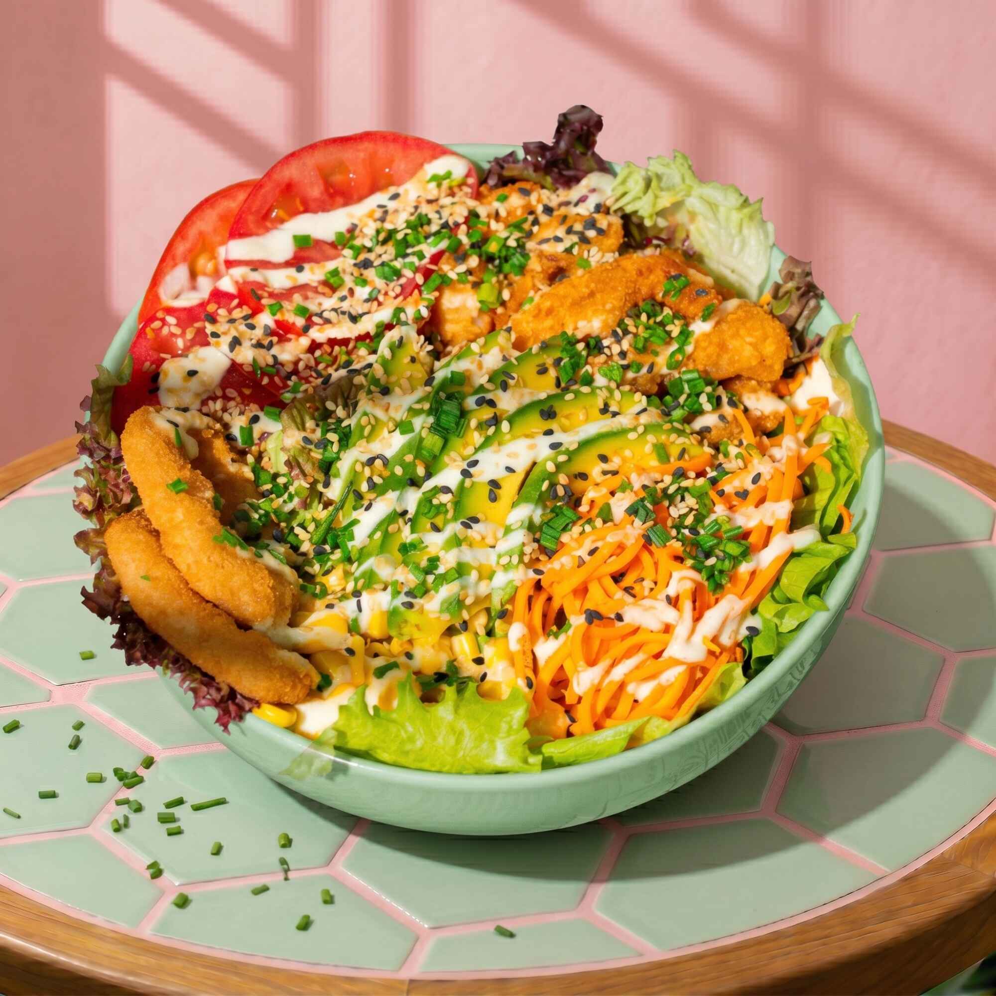 Ensalada Bowl Camarones