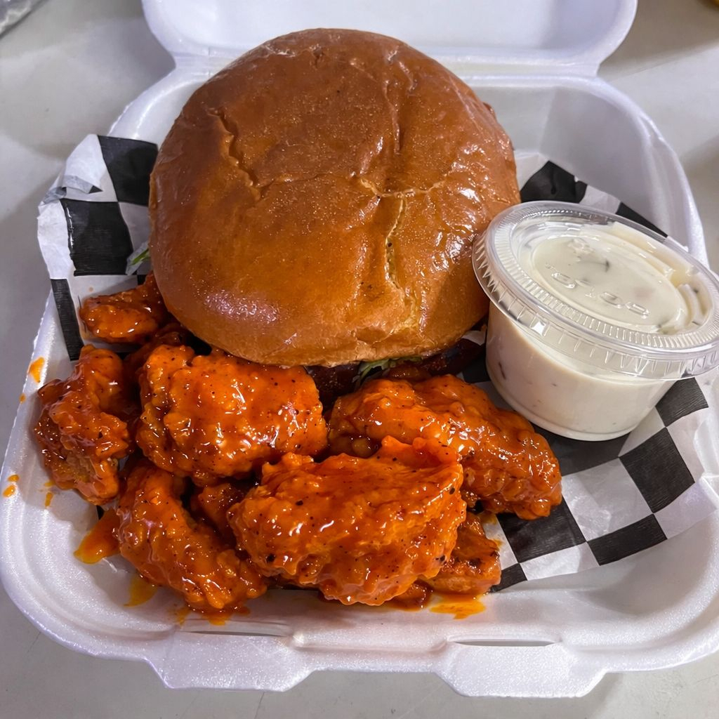 Burger con Boneless