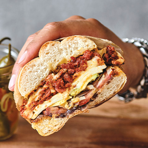 Torta Mexicana Amor a la Mexicana.