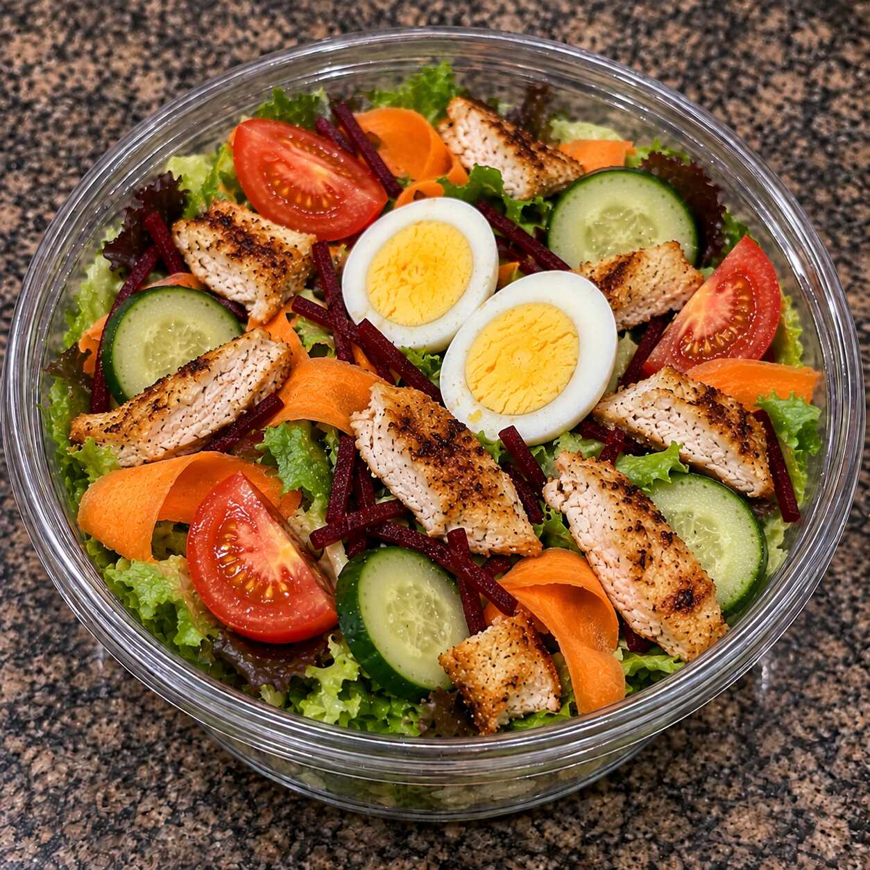 Quinta-feira pede uma combinação leve e saborosa! Aproveite 2 deliciosas Saladas Frango Fit, frescas e bem servidas, acompanhadas de 2 refrigerantes de 200ml bem gelados. Uma opção completa e caprichada para deixar sua quinta ainda melhor!