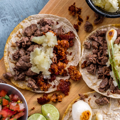 TACO CAMPECHANO CON QUESO