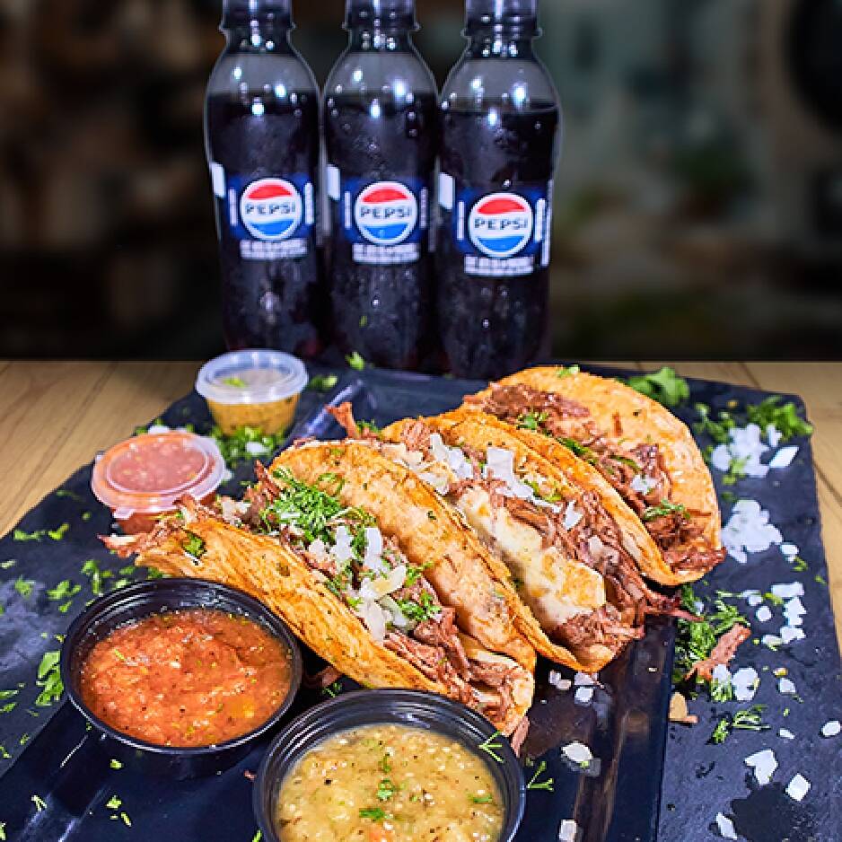 3 Tacos + Francesa + Gaseosa 250 Ml