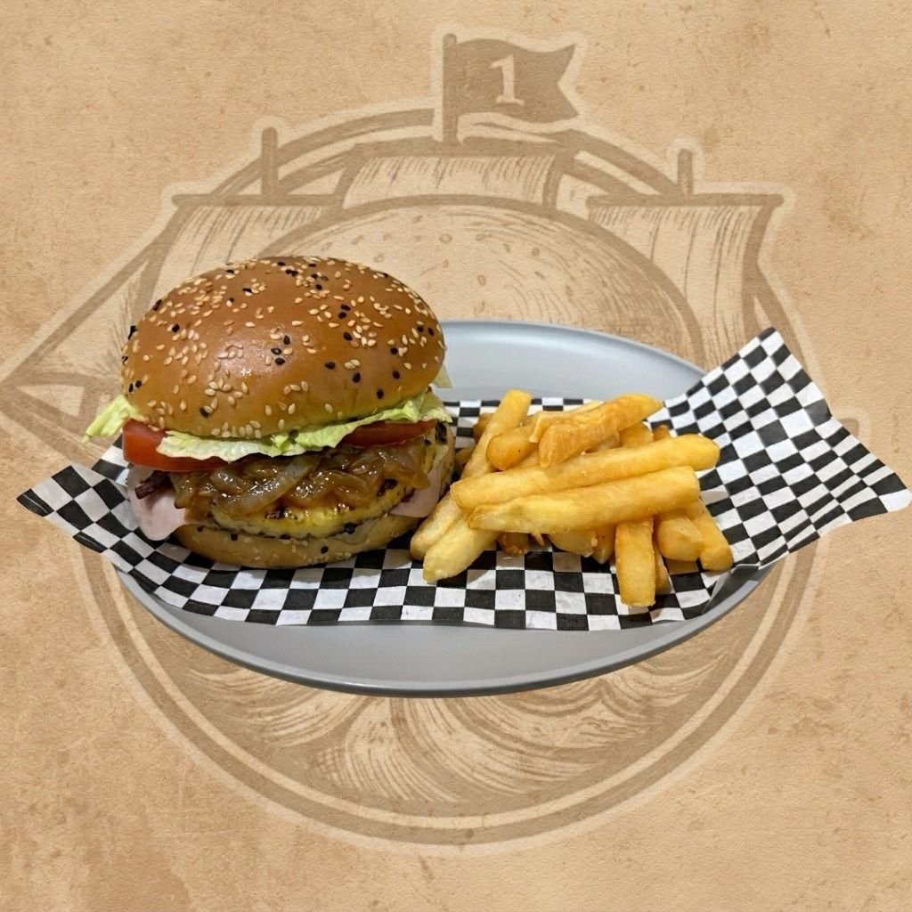 Combo Hamburguesa Hawaiana