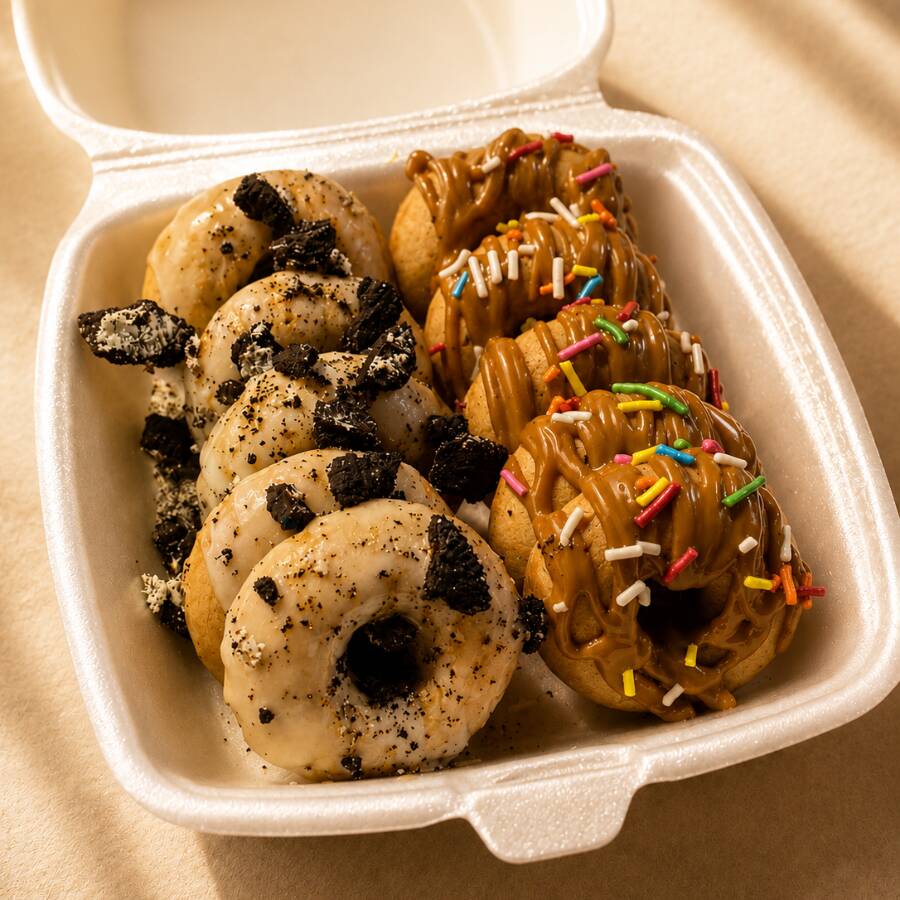 20 Mini Donas con Toppings