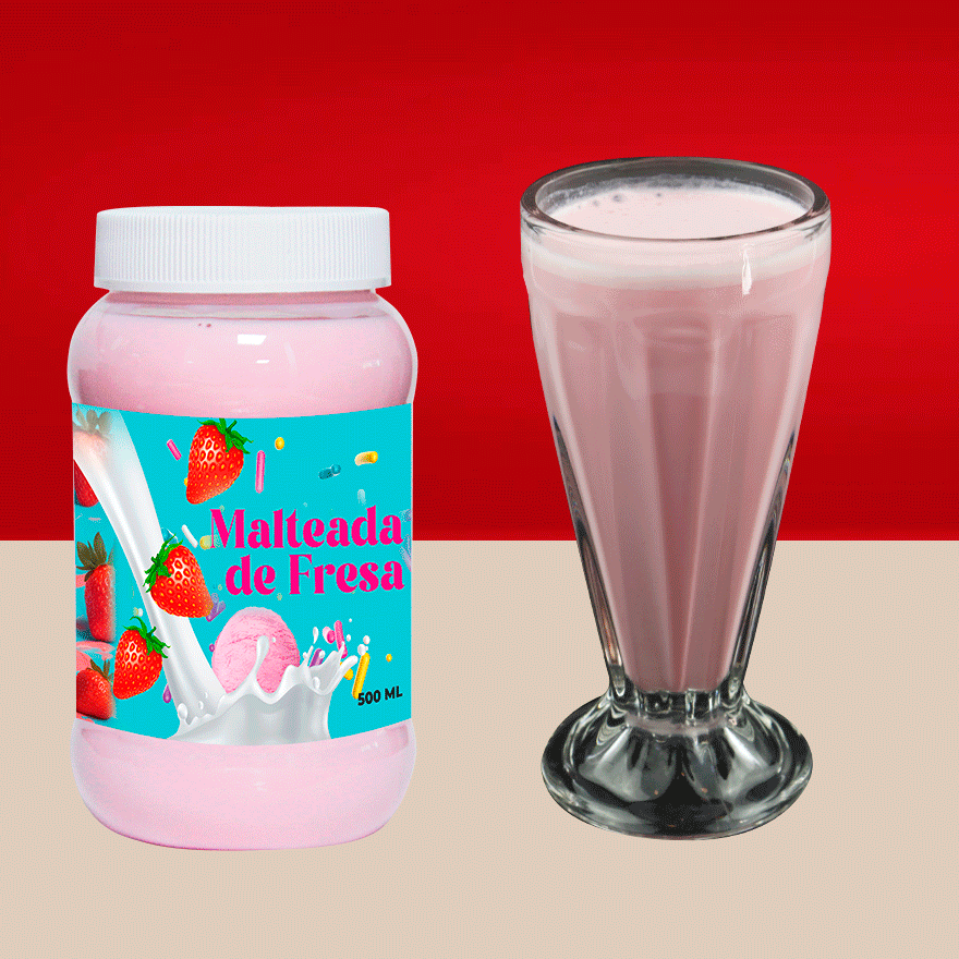 Malteada De Fresa 500 Ml
