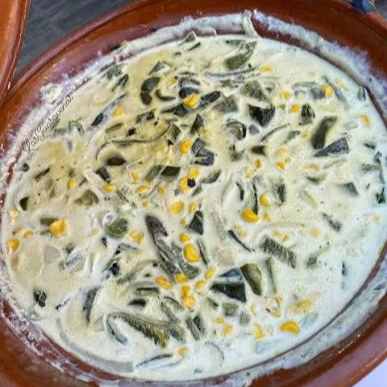 Guisado de Rajas Medio Litro