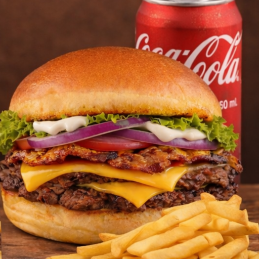 Salad bacon 2.0 + batata + coca lata 350 ml