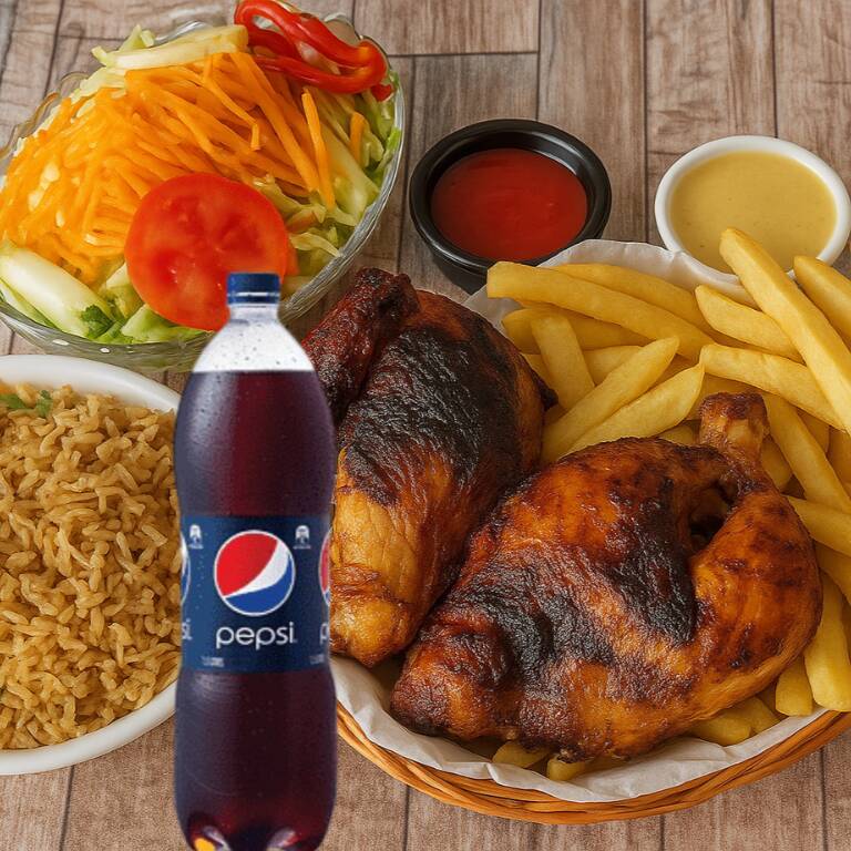 1/2 Pollo + Chaufa + Gaseoasa 800ml.