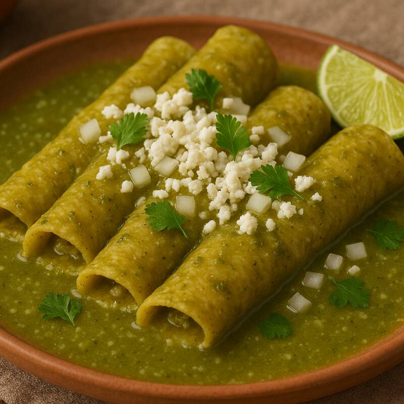 Enchiladas Verdes (4 Pzs)