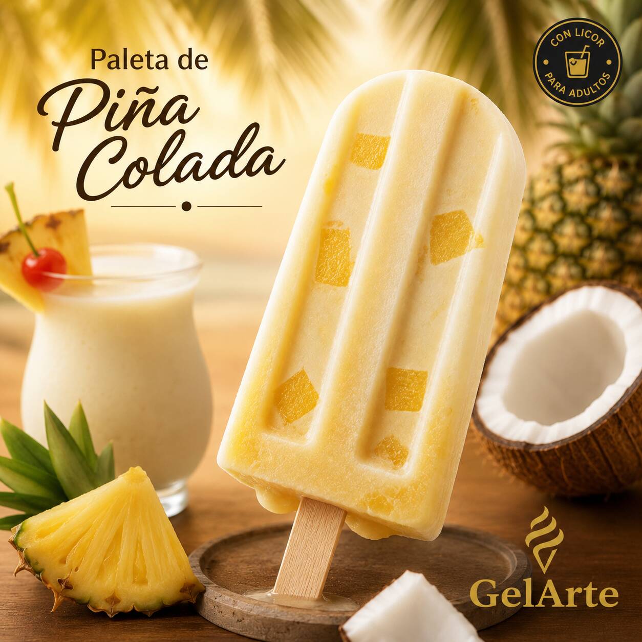 Paleta Piña Colada Tropical Premium