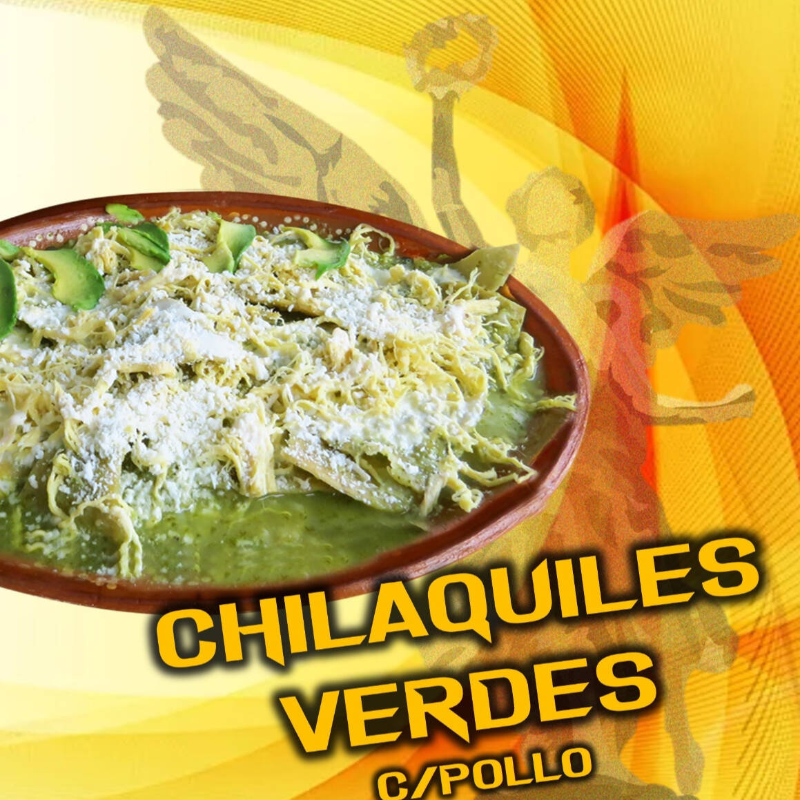 CHILAQUILES VERDES/POLLO