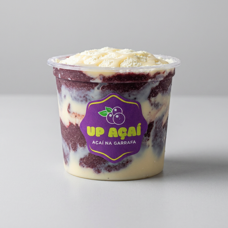 POTE DE AÇAI 250ML COM LEITE EM PO E LEITE CONDESADO