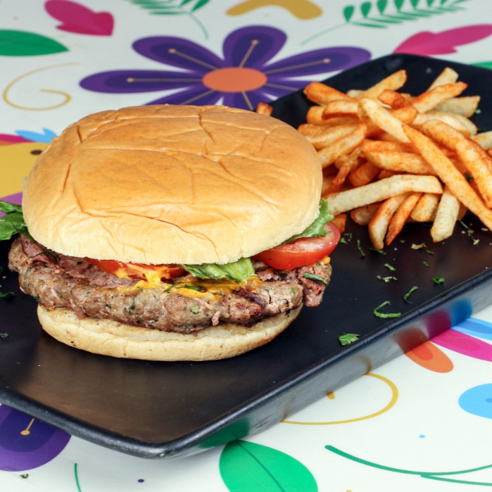 Hamburguesa Clásica con Tocino