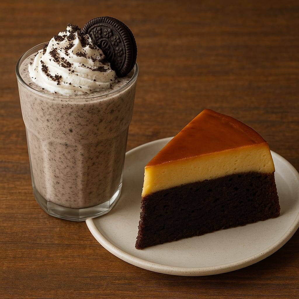 Frappe de Oreo y Chocoflan