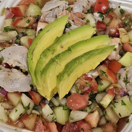 Ceviche de Camarón Crudo 1/2 Litro