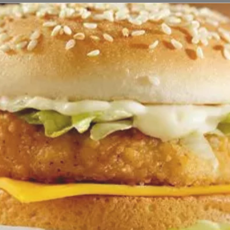 Hamburguesa de Pollo Empanizado con Queso