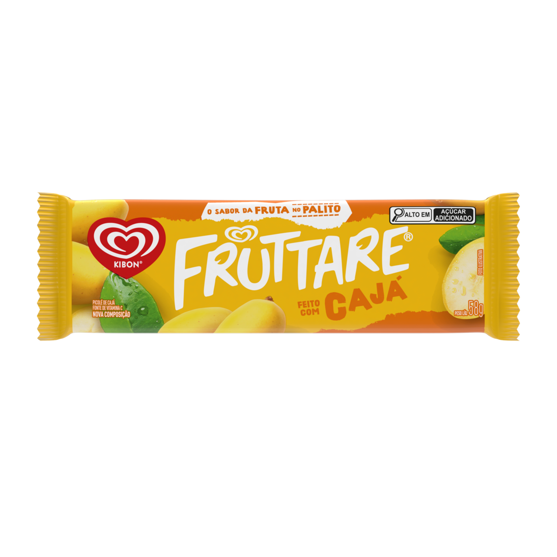 Fruttare Cajá, Traz O Sabor da Fruta No Palito, Saboroso e Geladinho. Cada Mordida Oferece uma Experiência Refrescante e Revigorante, Transportando Você Para Um Paraíso de Sabor Tropical.