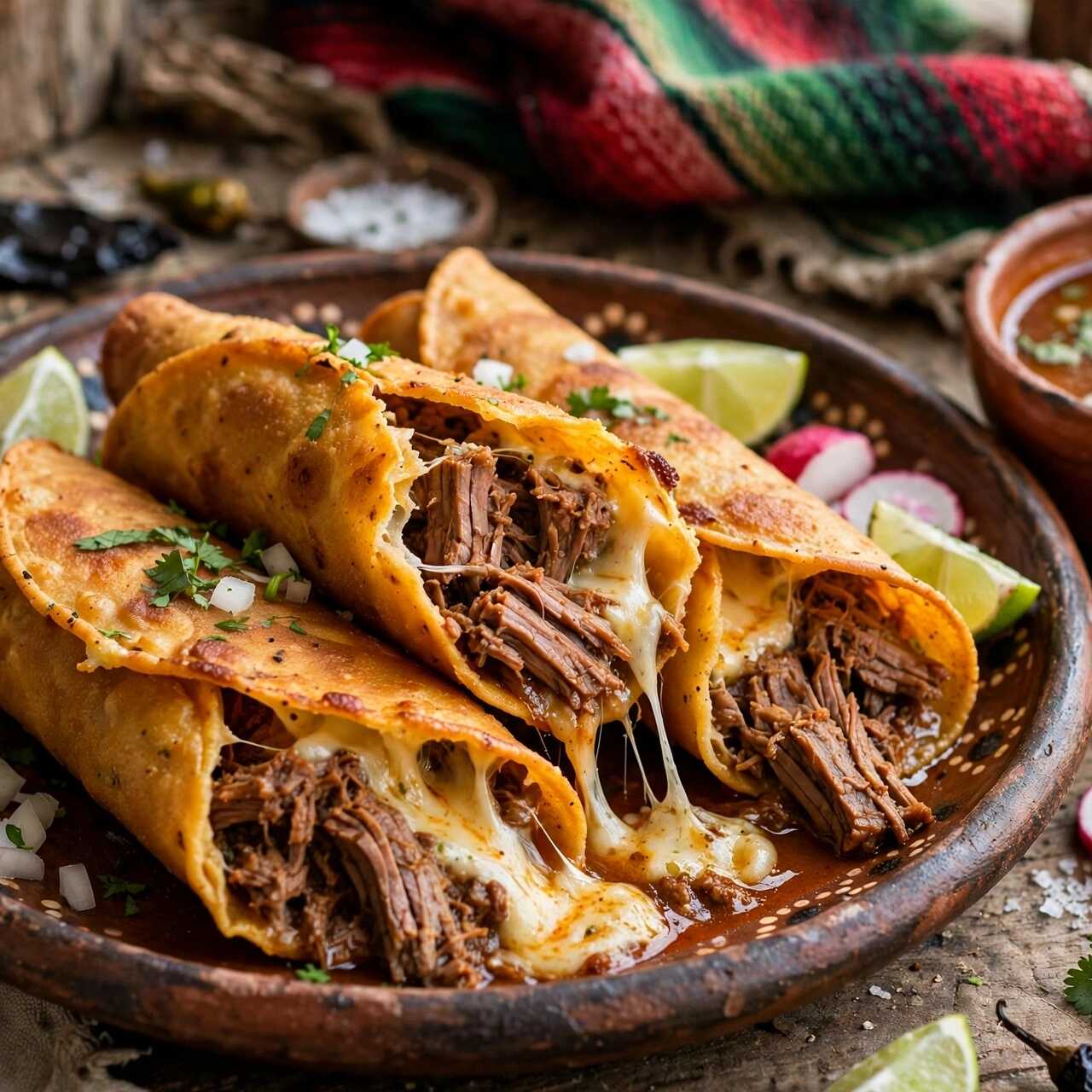 Taco Dorado de Birria